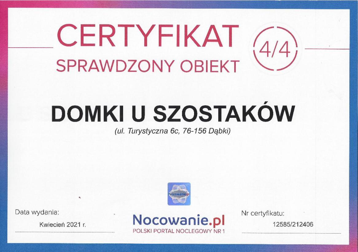 Domki U Szostakow Dąbki Kültér fotó